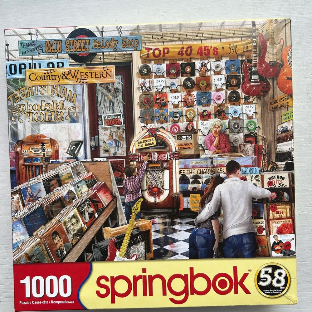 Springbok 1000 Piece Puzzle “The Melody Shop”